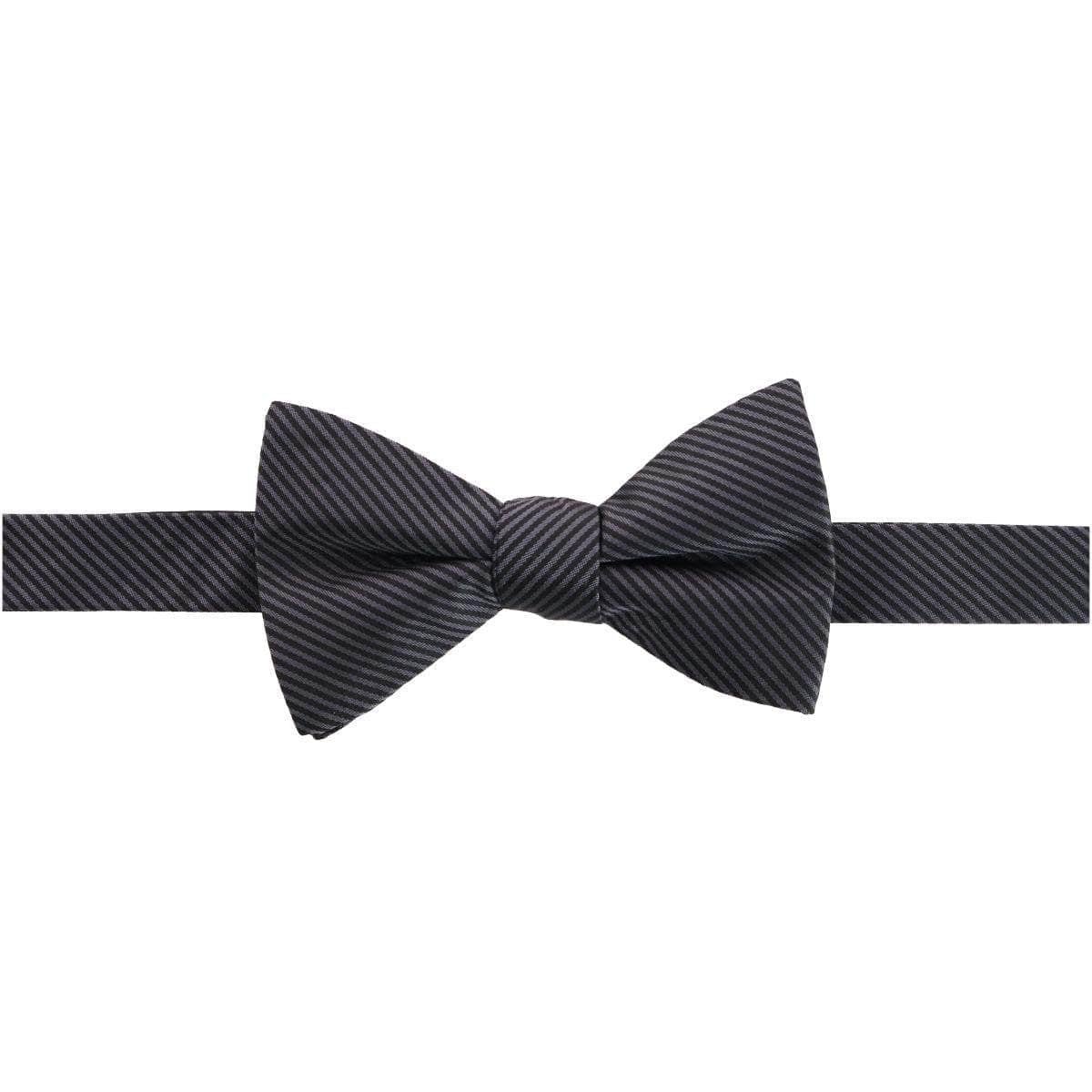 Leyton Diagonal Lined Tone on Tone Silk Bow Tie - Concordia Style Boutique