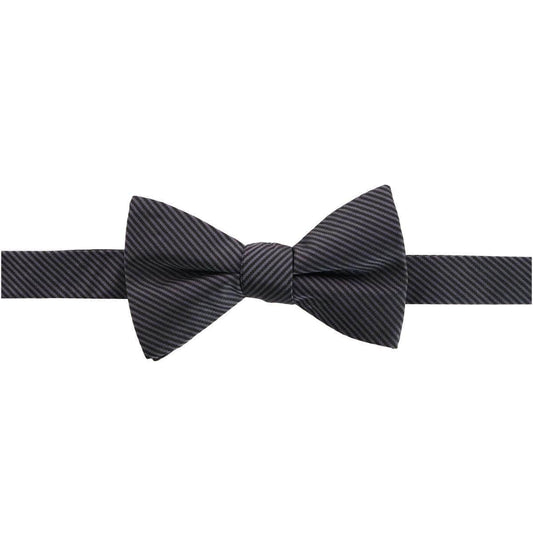 Leyton Diagonal Lined Tone on Tone Silk Bow Tie - Concordia Style Boutique