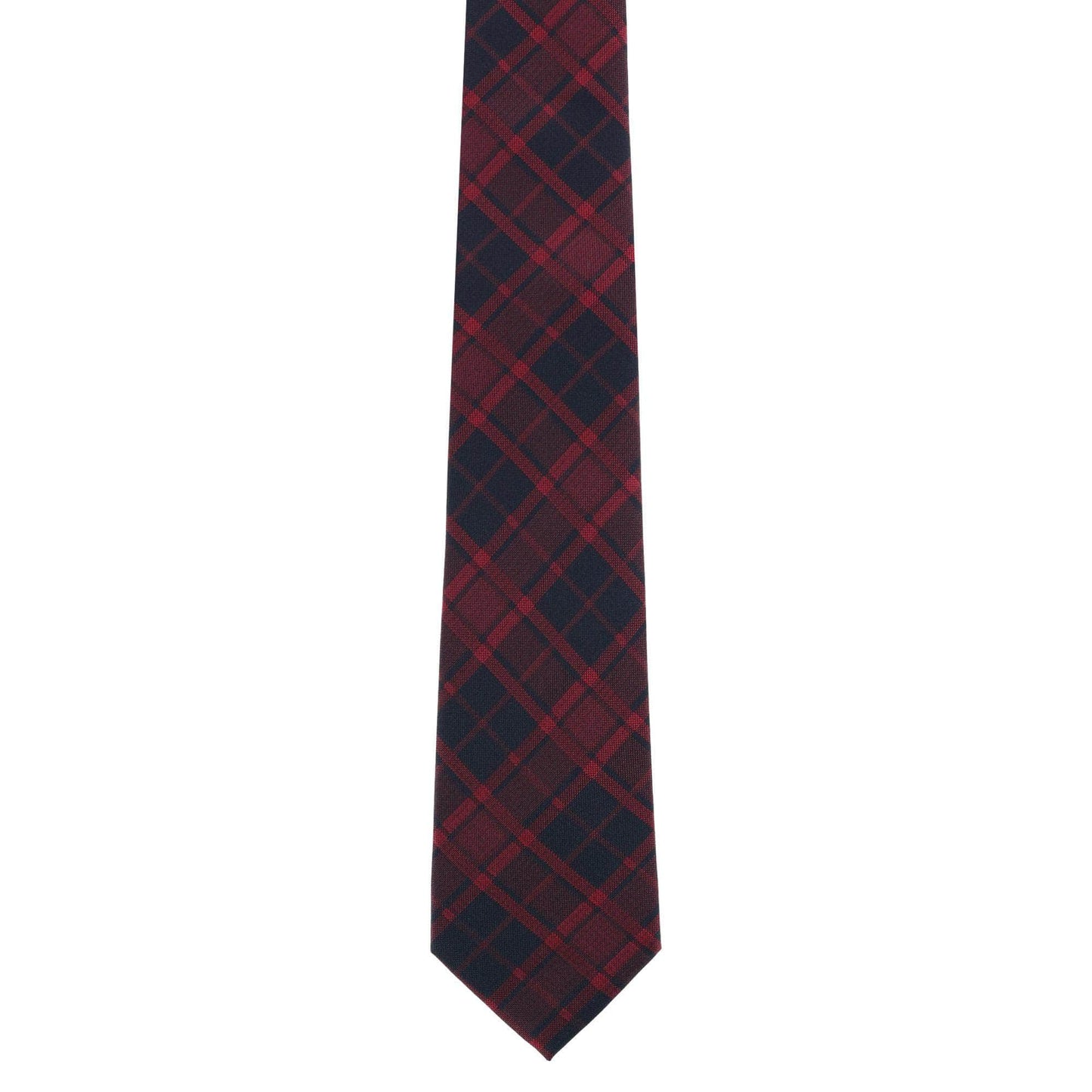 Kincade Red Blackwatch Plaid Silk Necktie - Concordia Style Boutique