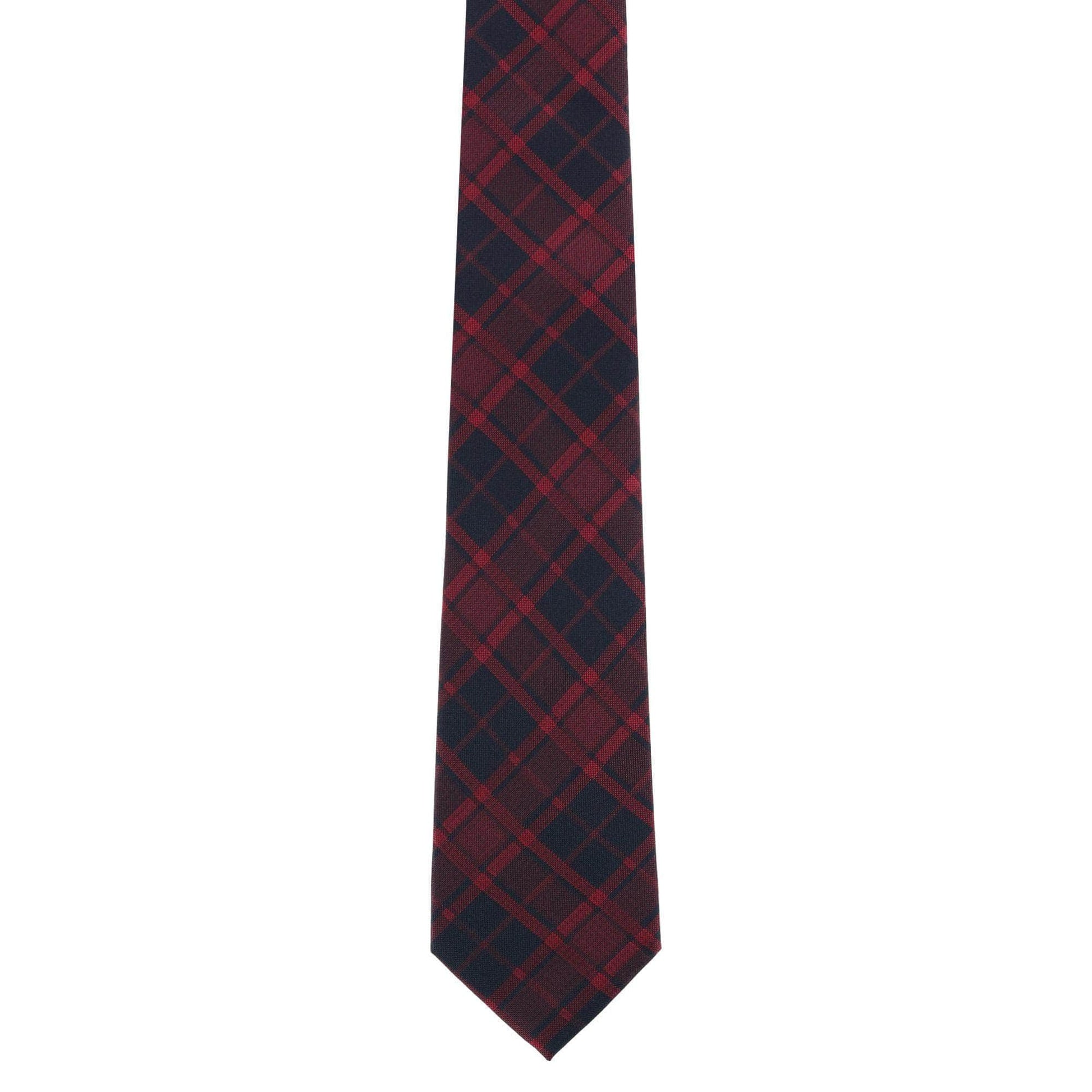 Kincade Red Blackwatch Plaid Silk Necktie - Concordia Style Boutique
