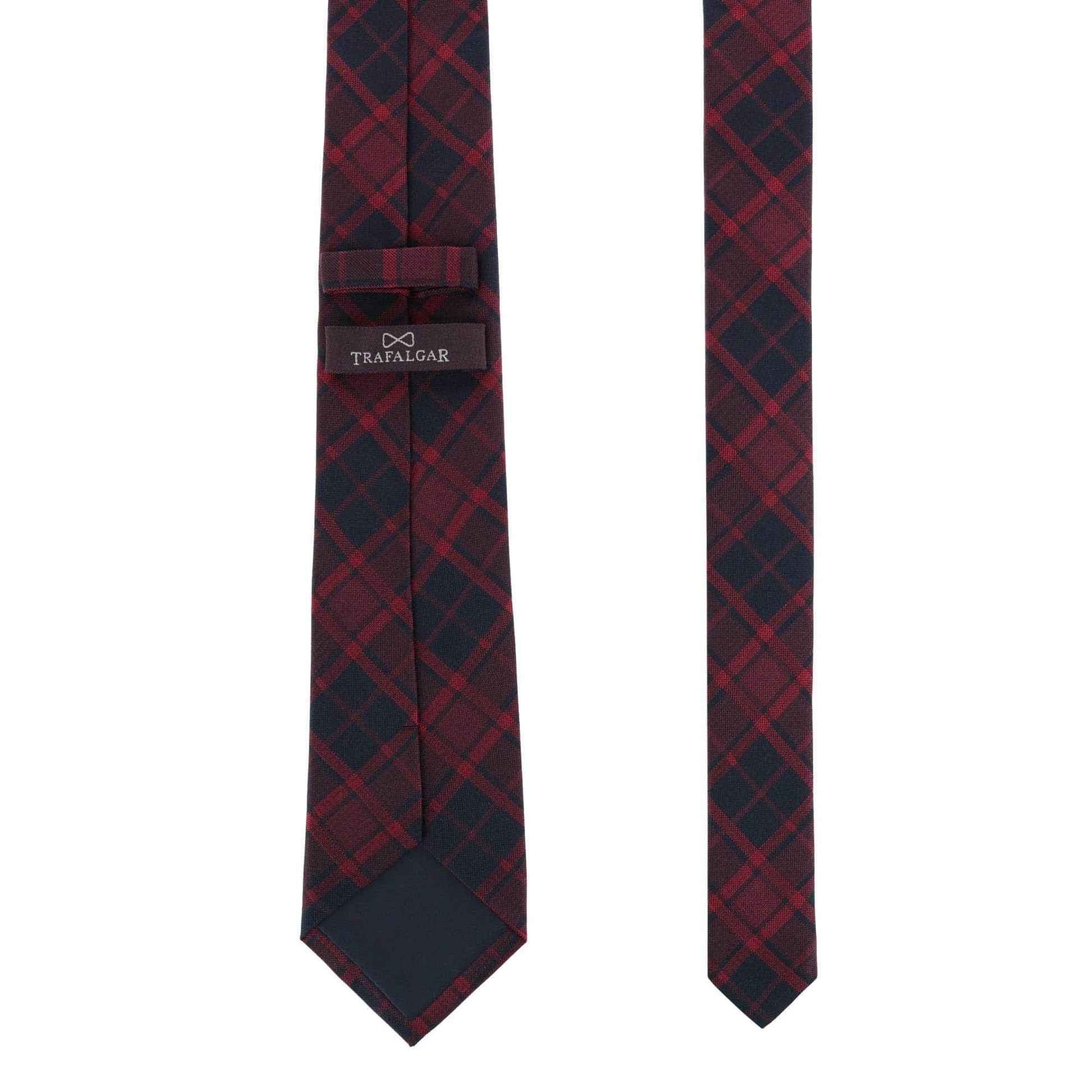 Kincade Red Blackwatch Plaid Silk Necktie - Concordia Style Boutique