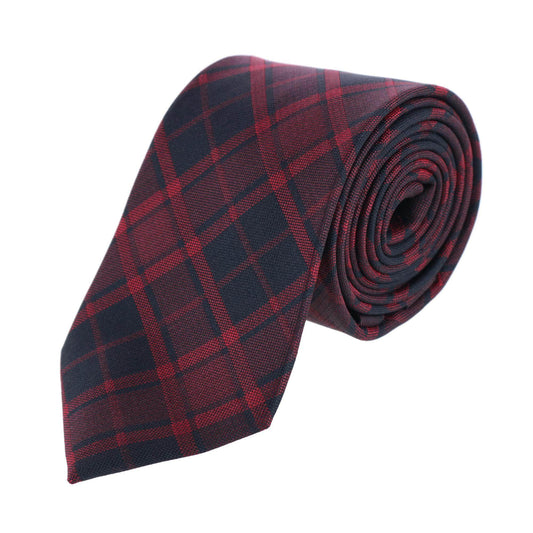Kincade Red Blackwatch Plaid Silk Necktie - Concordia Style Boutique