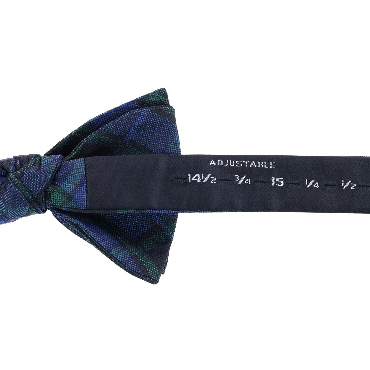 Ives Green and Navy Blackwatch Plaid Silk Bow Tie - Concordia Style Boutique