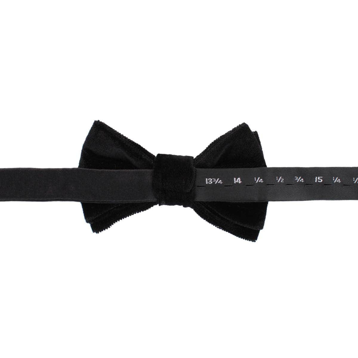 Poirot Velvet Solid Colored Bow Tie - Concordia Style Boutique