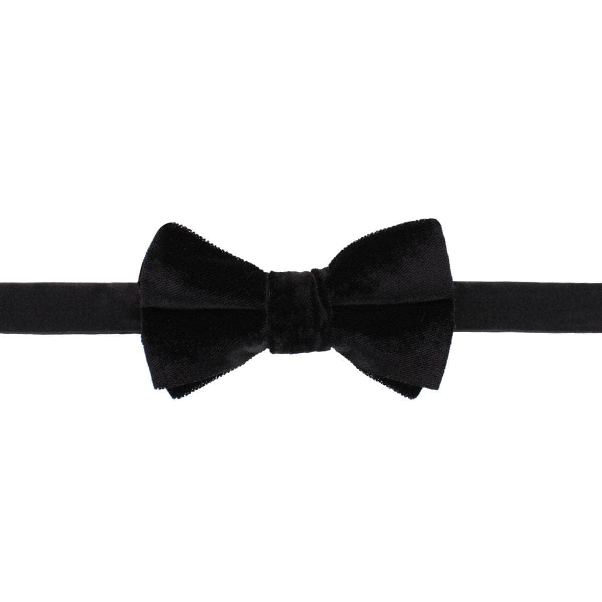 Poirot Velvet Solid Colored Bow Tie - Concordia Style Boutique
