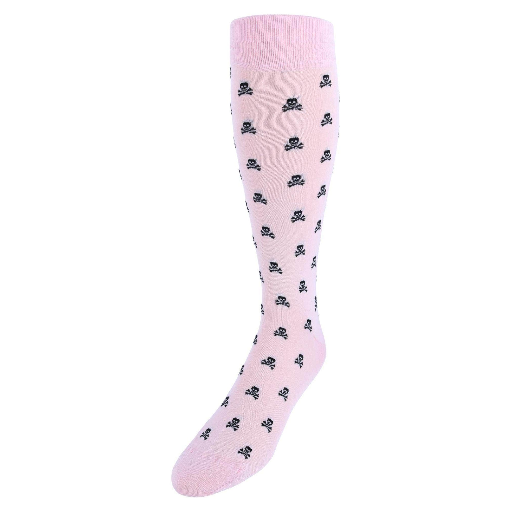 Rodger Skull and Cross Bones Over The Calf Mercerized Cotton Socks - Concordia Style Boutique
