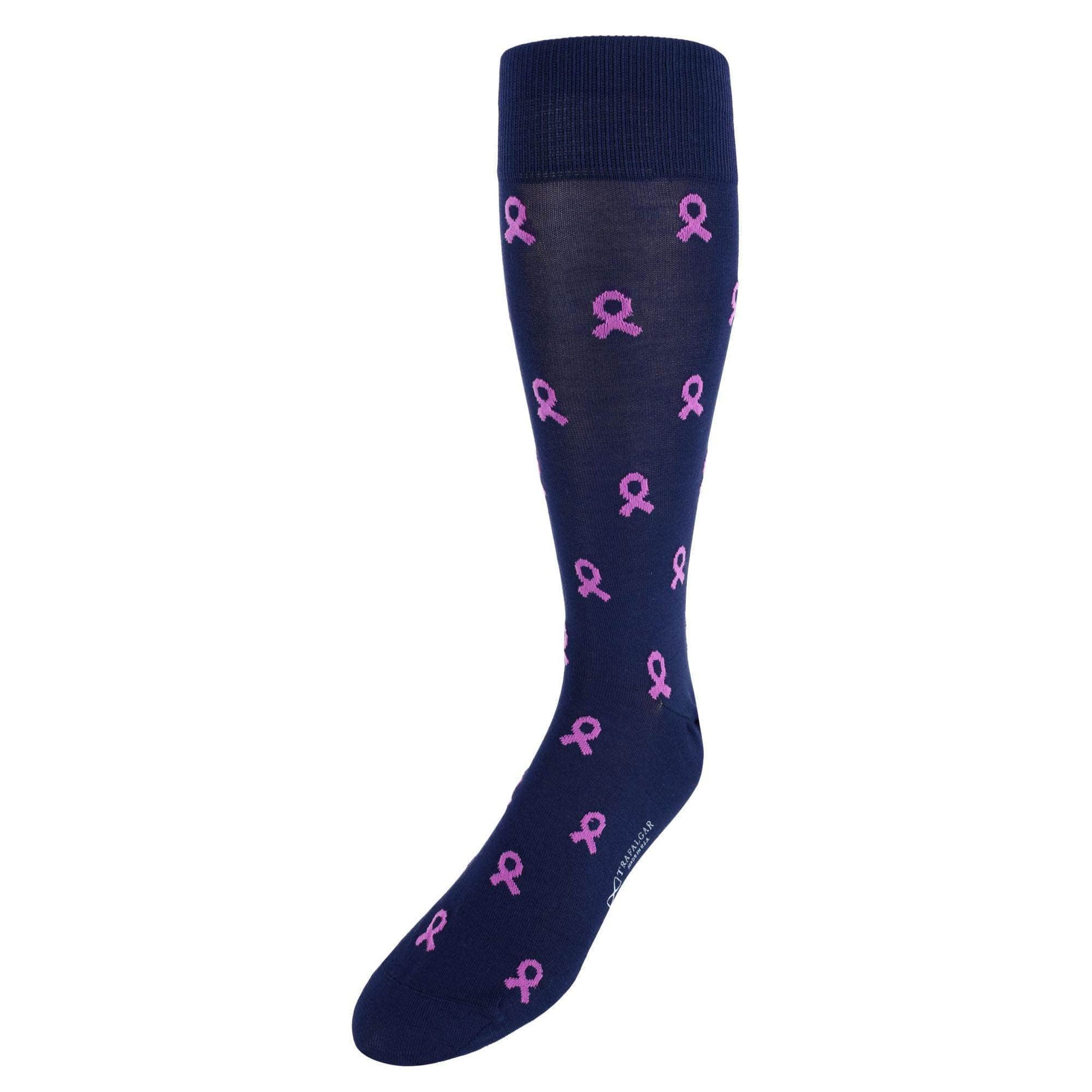 Breast Cancer Awareness Mid-Calf Mercerized Cotton Socks - Concordia Style Boutique