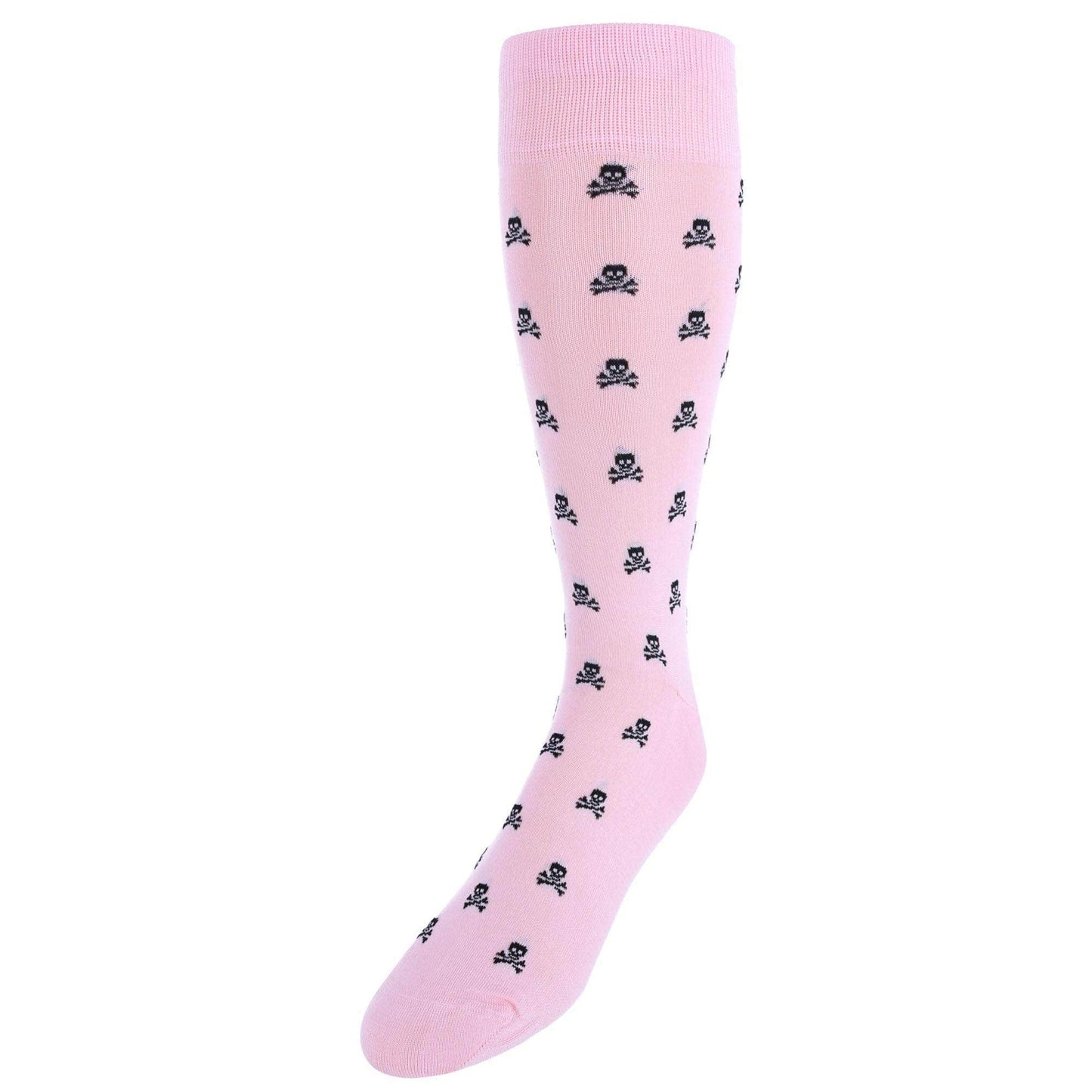 Rodger Skull and Cross Bones Mercerized Cotton Mid-Calf Socks - Concordia Style Boutique