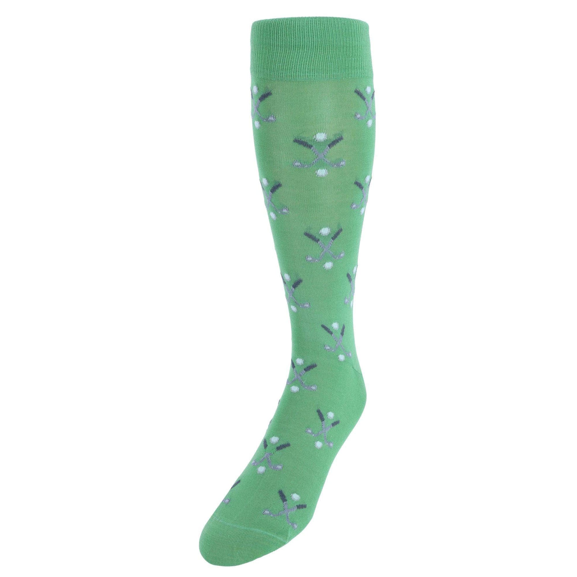 Hole In One Golf Novelty Mercerized Cotton Mid-Calf Socks - Concordia Style Boutique