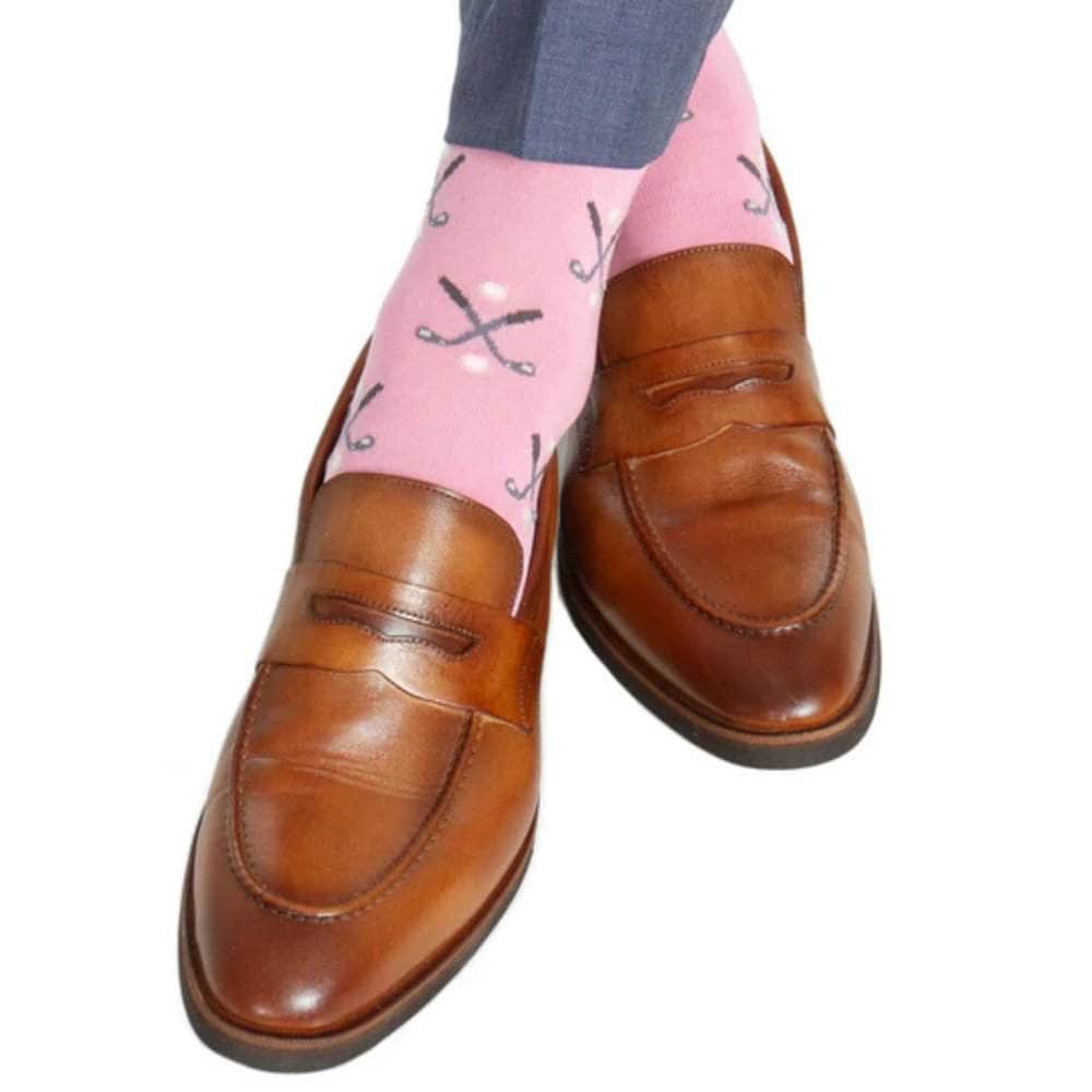 Hole In One Golf Novelty Mercerized Cotton Mid-Calf Socks - Concordia Style Boutique