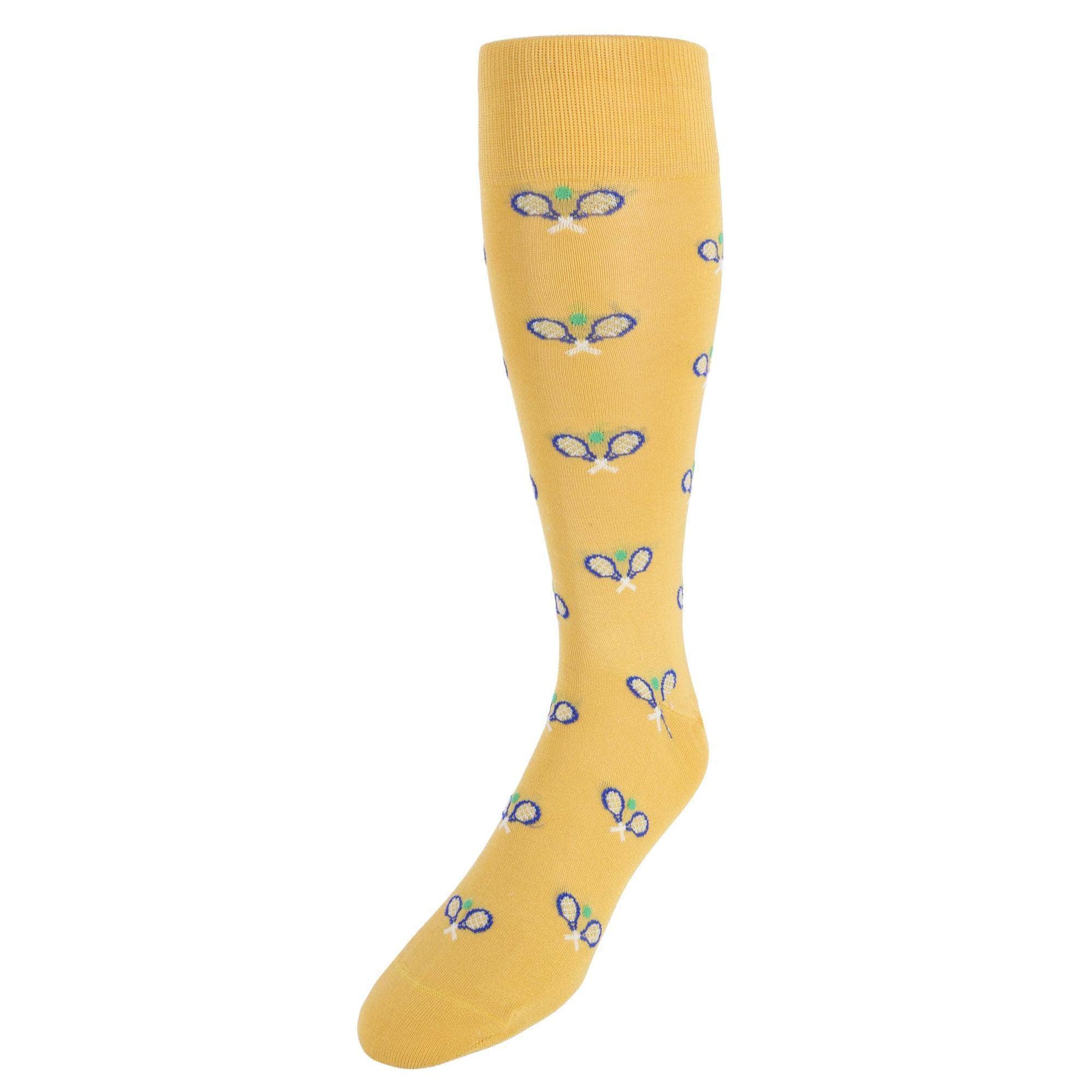 The Rally Tennis Novelty Mercerized Cotton Mid-Calf Socks - Concordia Style Boutique