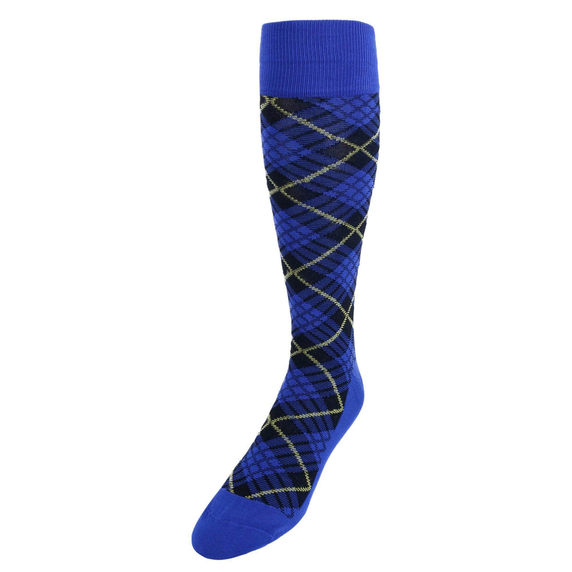 Finn Tartan Plaid Over The Calf Mercerized Cotton Socks - Concordia Style Boutique