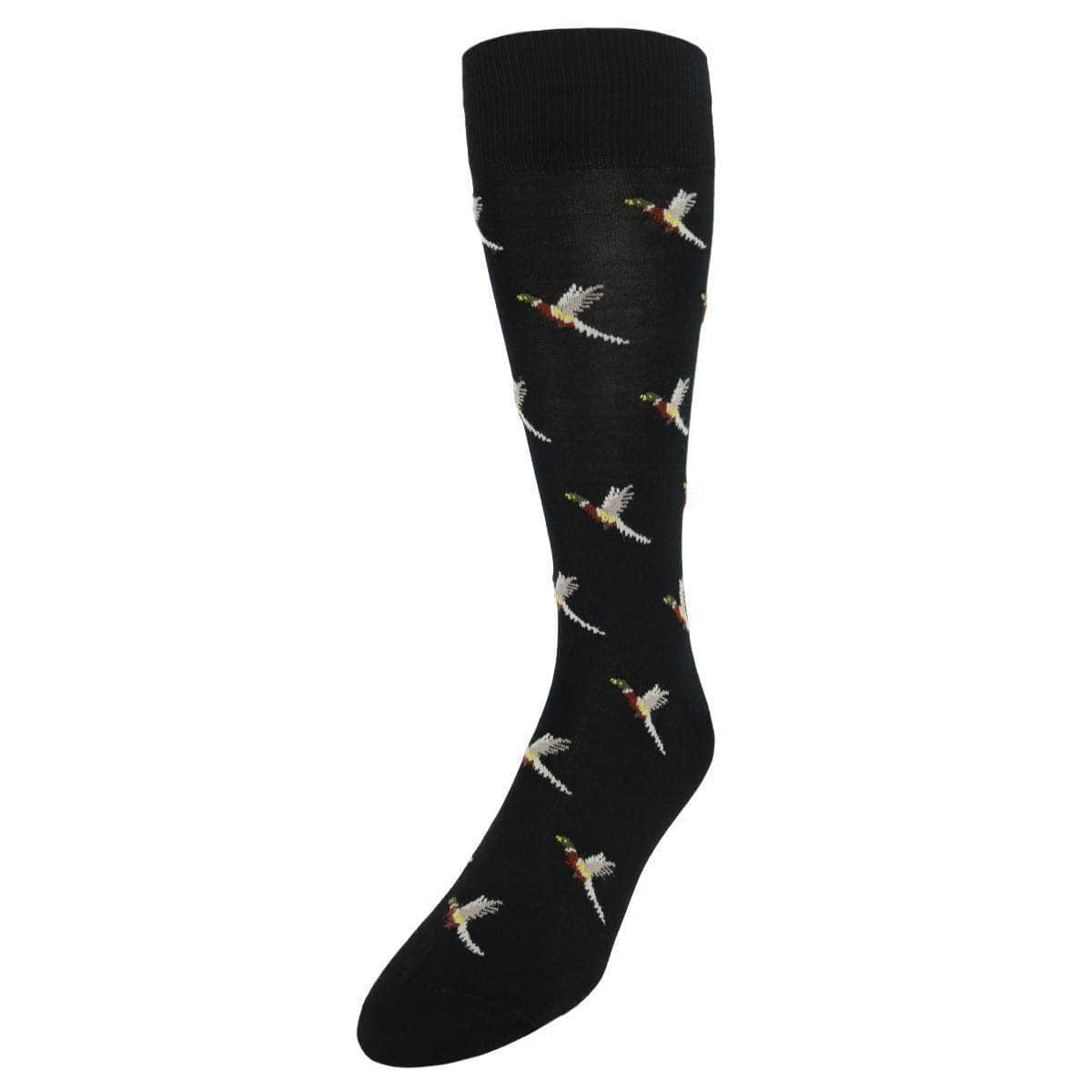 Birds of a Feather Mercerized Cotton Mid-Calf Socks - Concordia Style Boutique