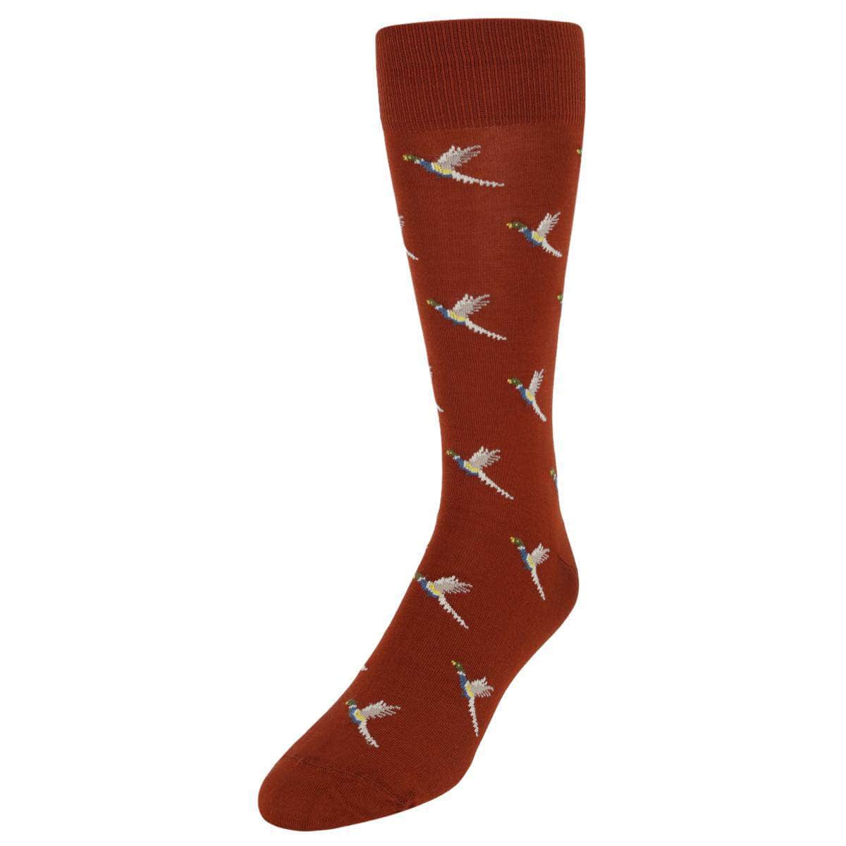 Birds of a Feather Mercerized Cotton Mid-Calf Socks - Concordia Style Boutique