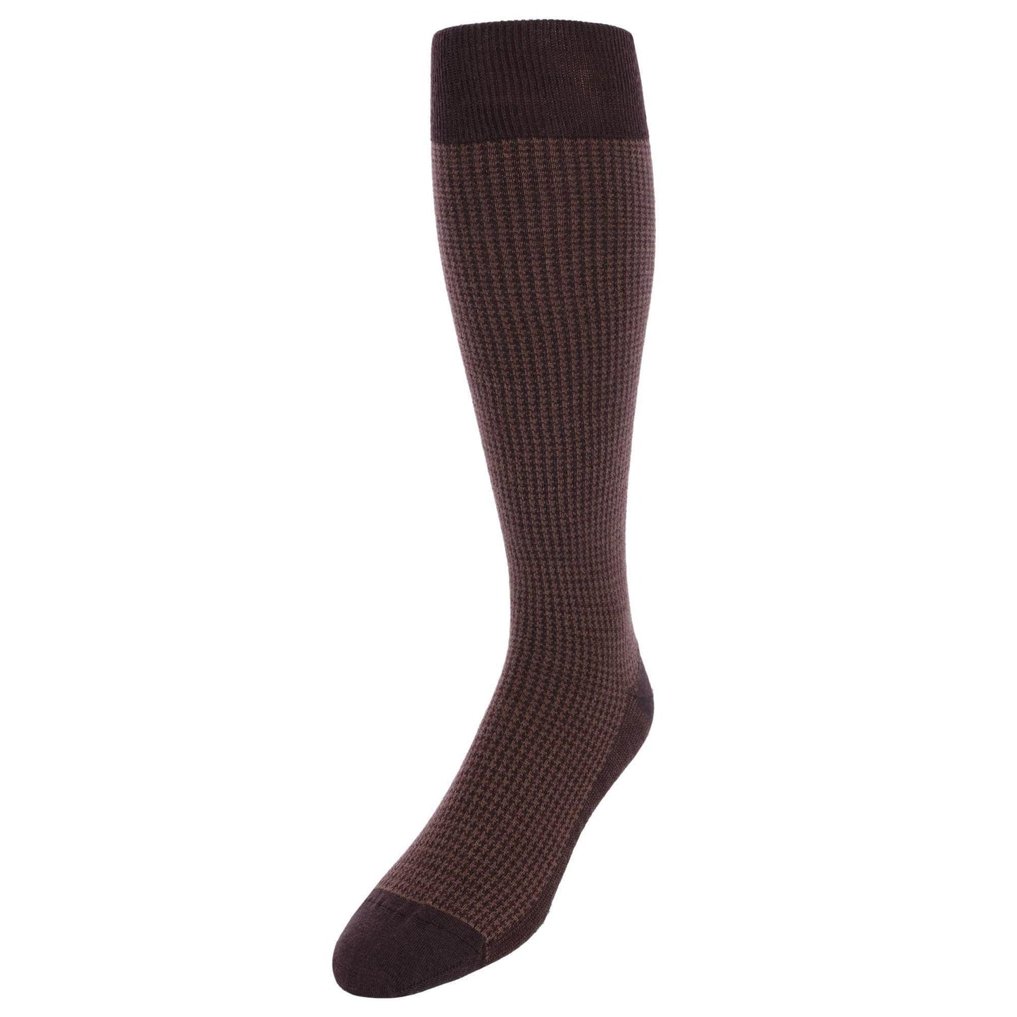 Charlie Over The Calf Houndstooth Merino Wool Socks - Concordia Style Boutique