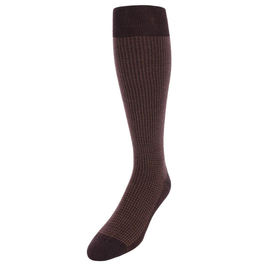 Charlie Over The Calf Houndstooth Merino Wool Socks - Concordia Style Boutique