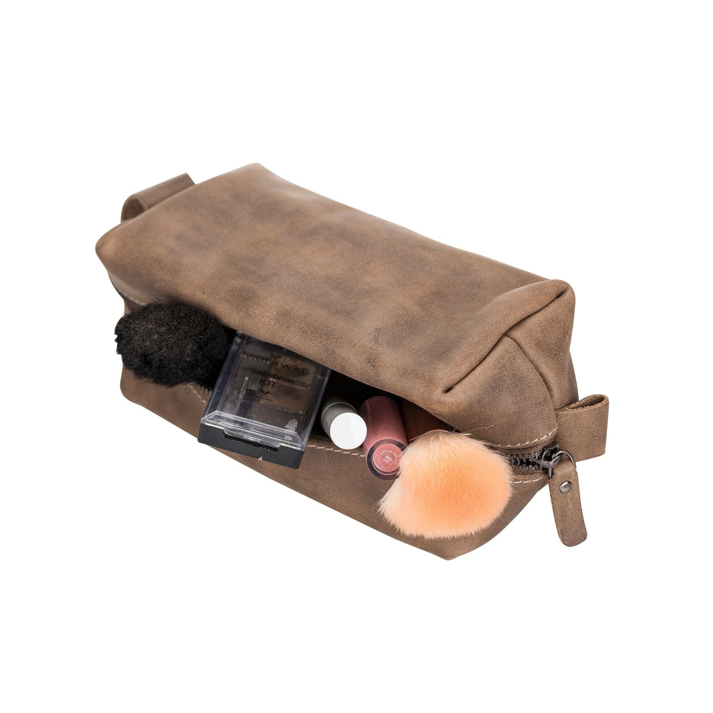 Thayne Cow Leather Makeup Bag for Women - Concordia Style Boutique