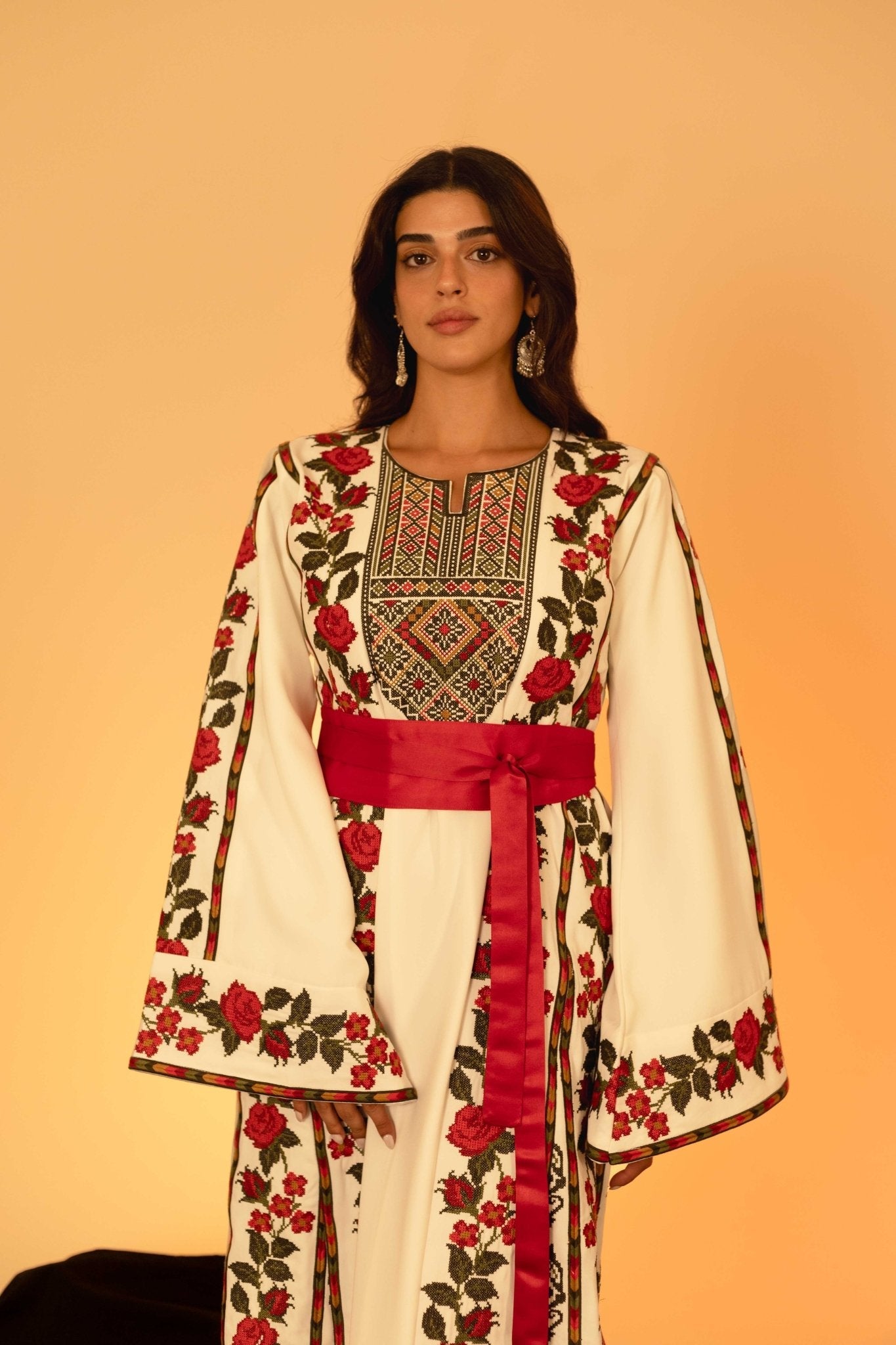 The Floral Palestinian Thobe
