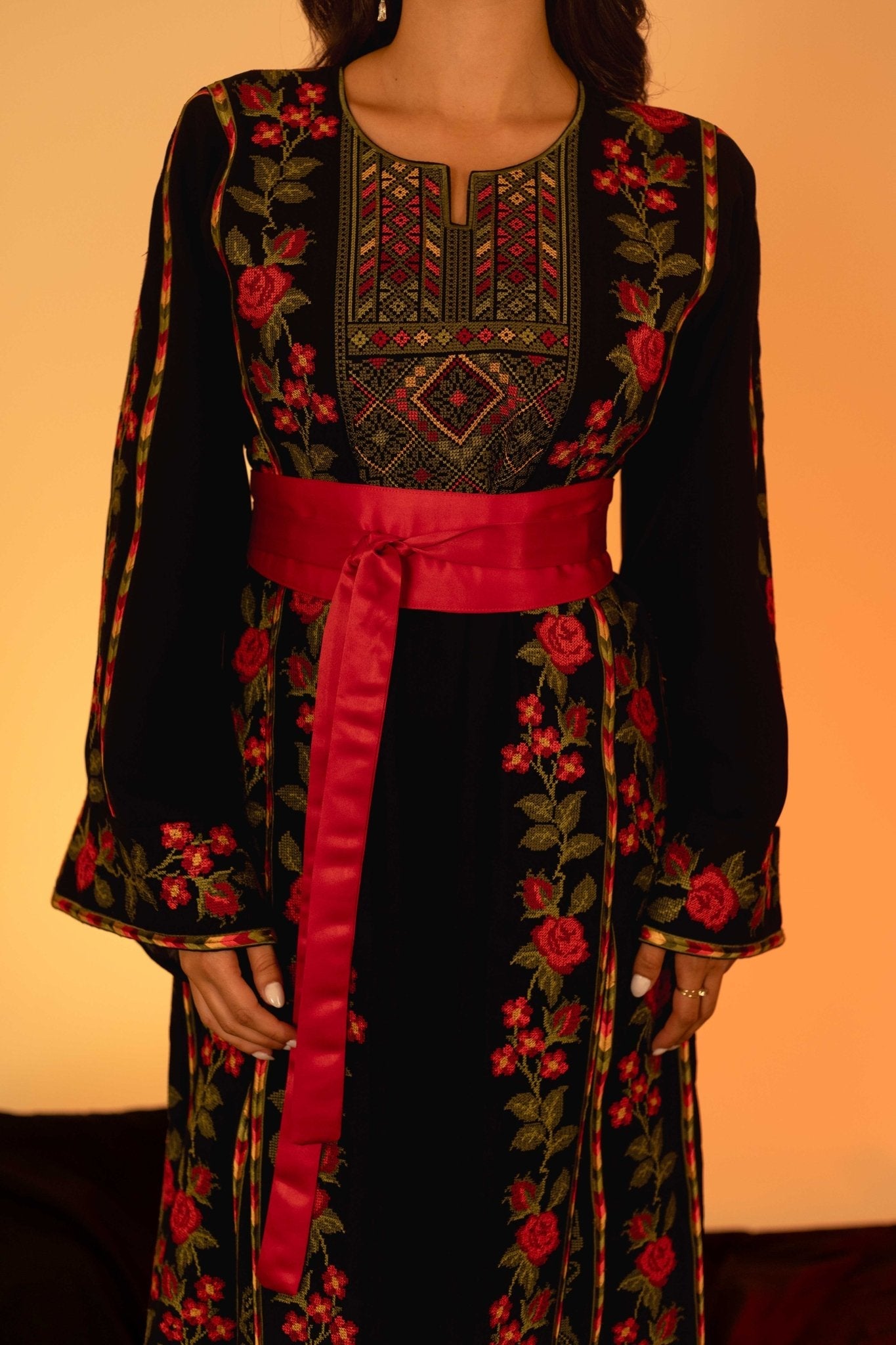 The Floral Palestinian Thobe