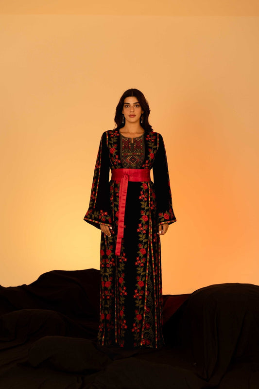 The Floral Palestinian Thobe