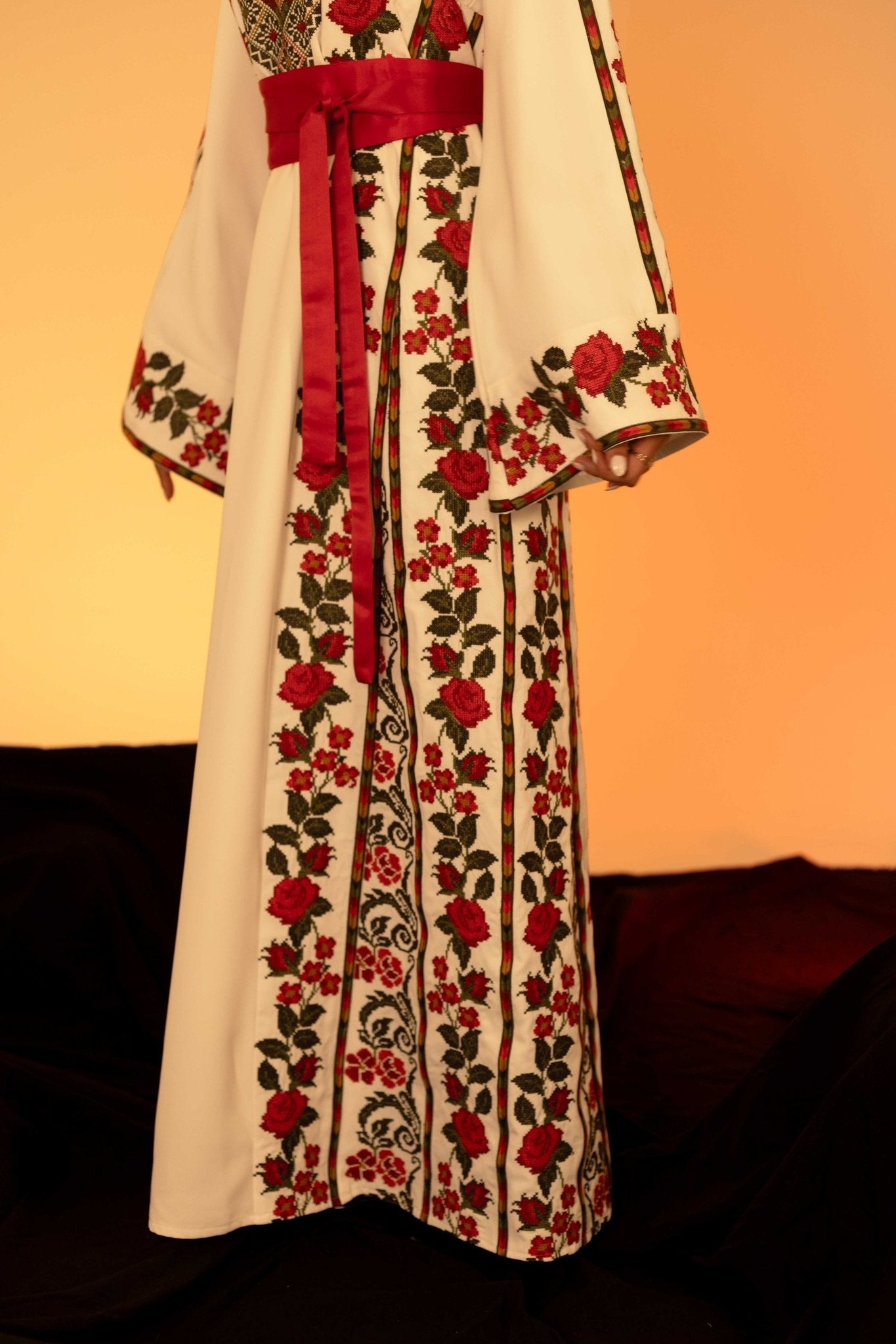 The Floral Palestinian Thobe