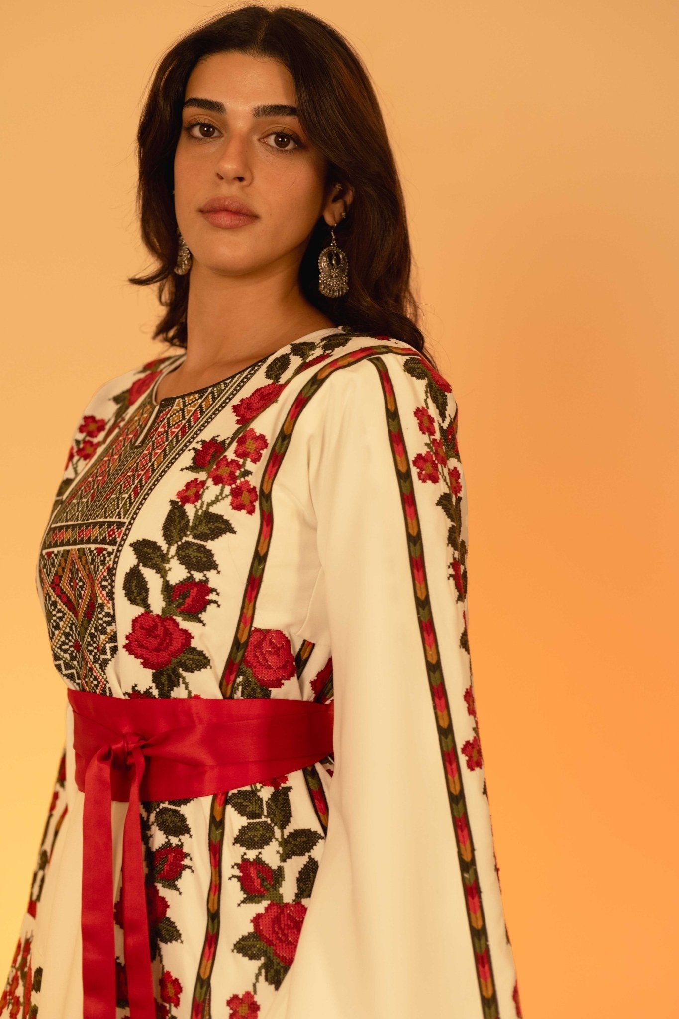 The Floral Palestinian Thobe