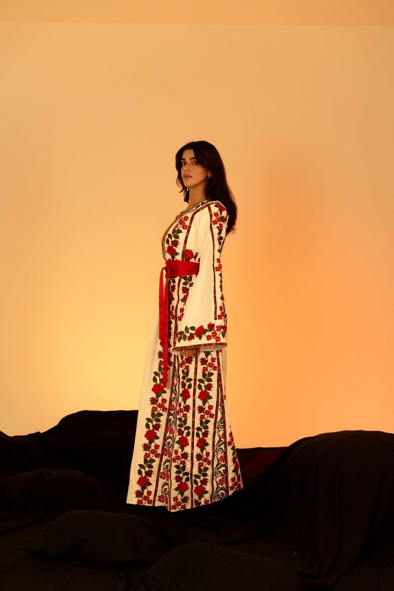 The Floral Palestinian Thobe