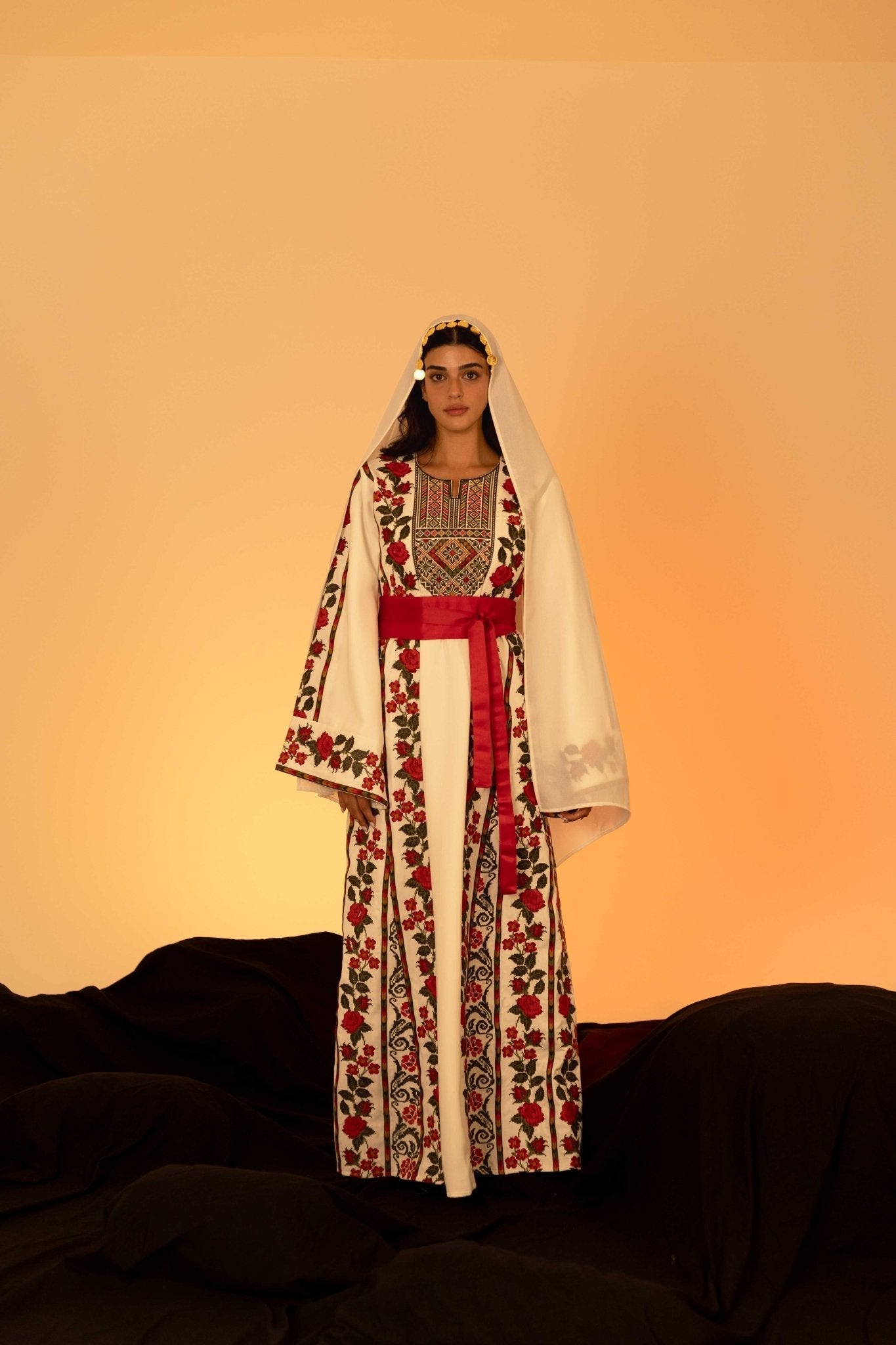 The Floral Palestinian Thobe