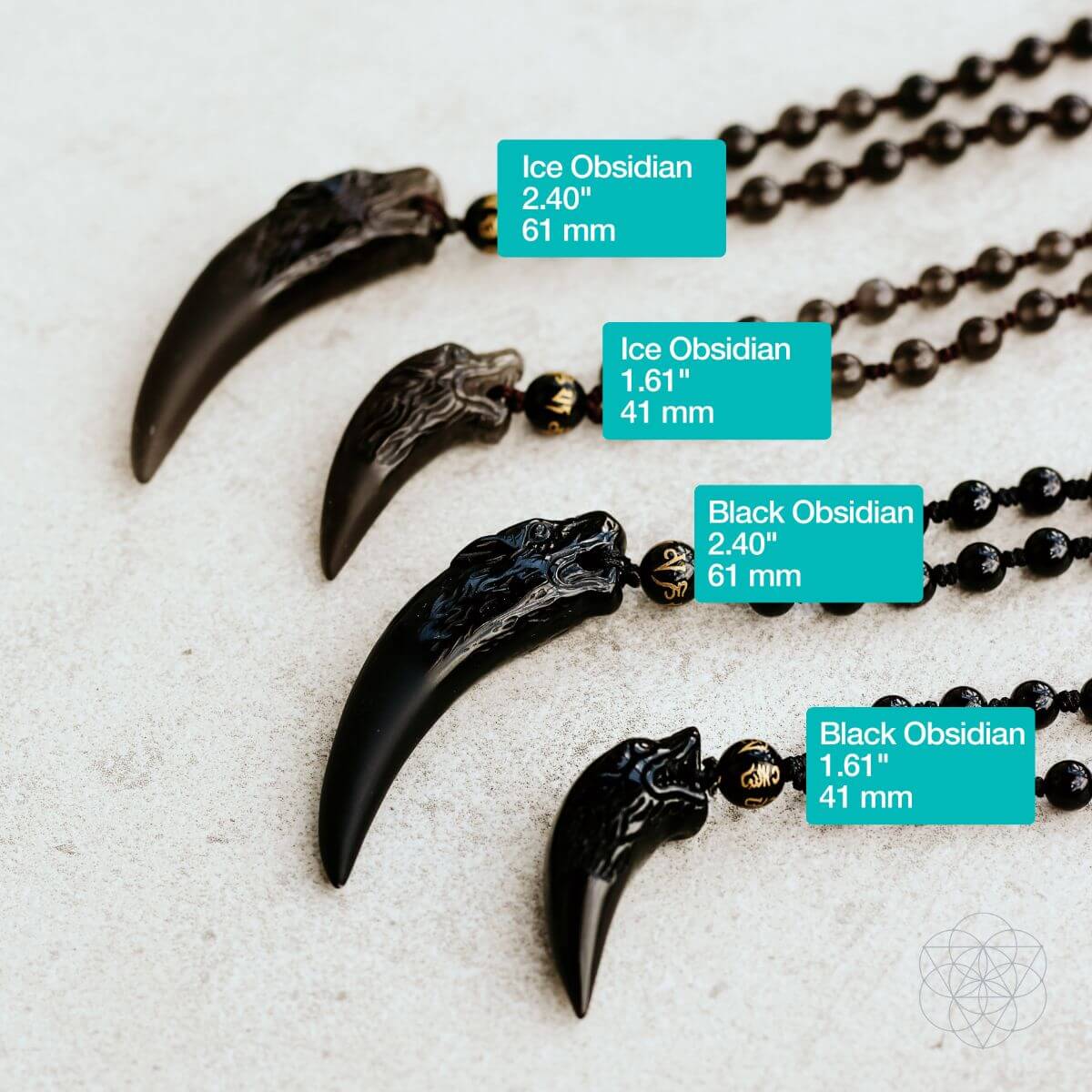 The Obsidian Wolf Pendant - Concordia Style Boutique