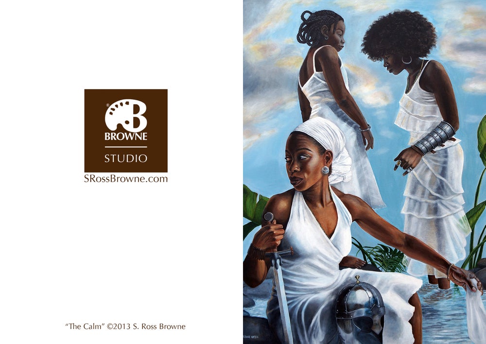 'THE CALM' S. Ross Browne Greeting Card: 5x7 Frame Ready