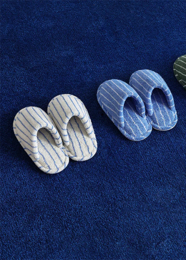 Thin Striped House Slippers