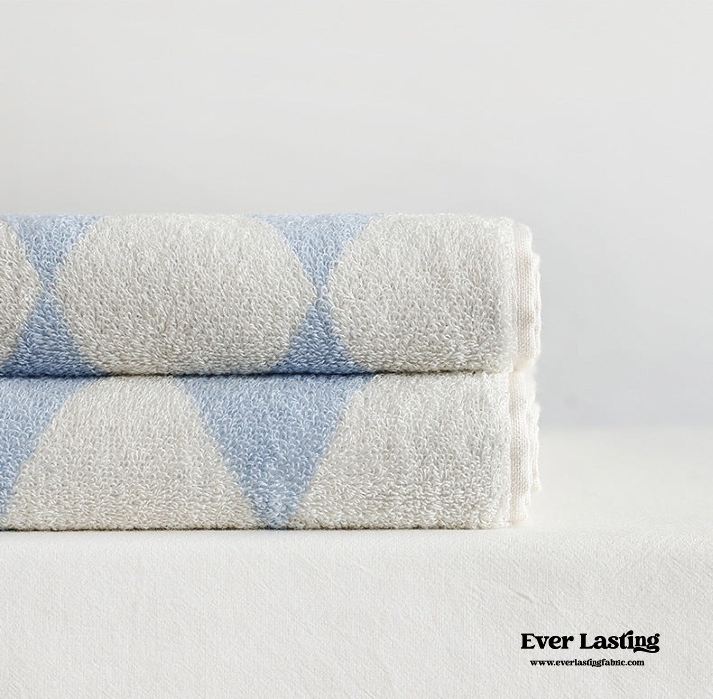 Thin Striped Towel and Bathrobe Set