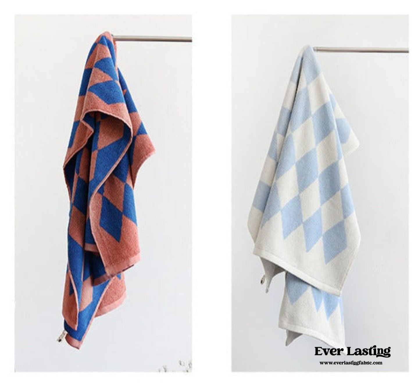 Thin Striped Towel and Bathrobe Set