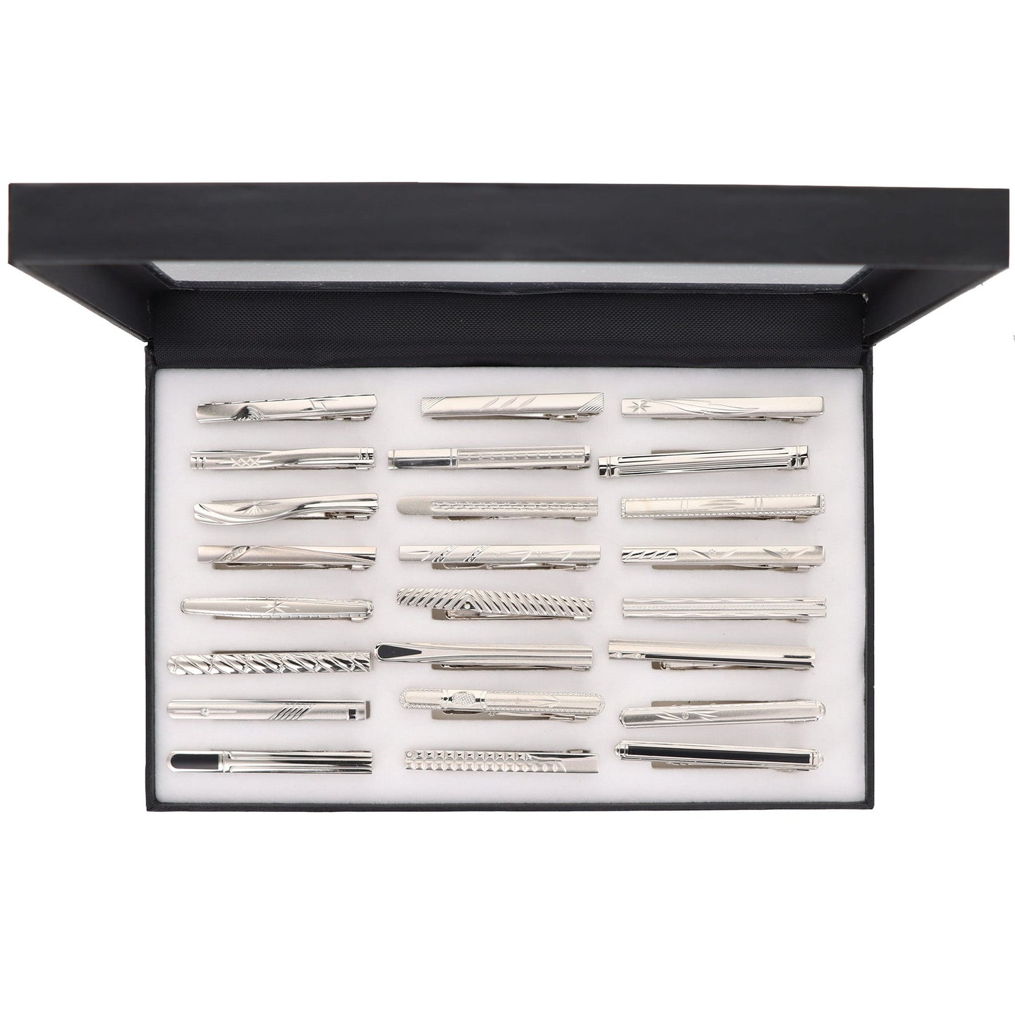 Vittorio Vico Tie Bars in Presentation Box: 24 Pack