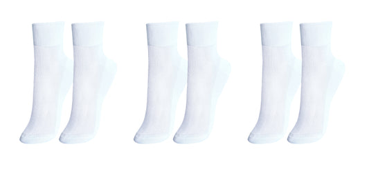 tittimitti® 100% Mercerized Cotton "Filo di Scozia" Women's Ankle Socks. 3-Pack. Made in Italy.