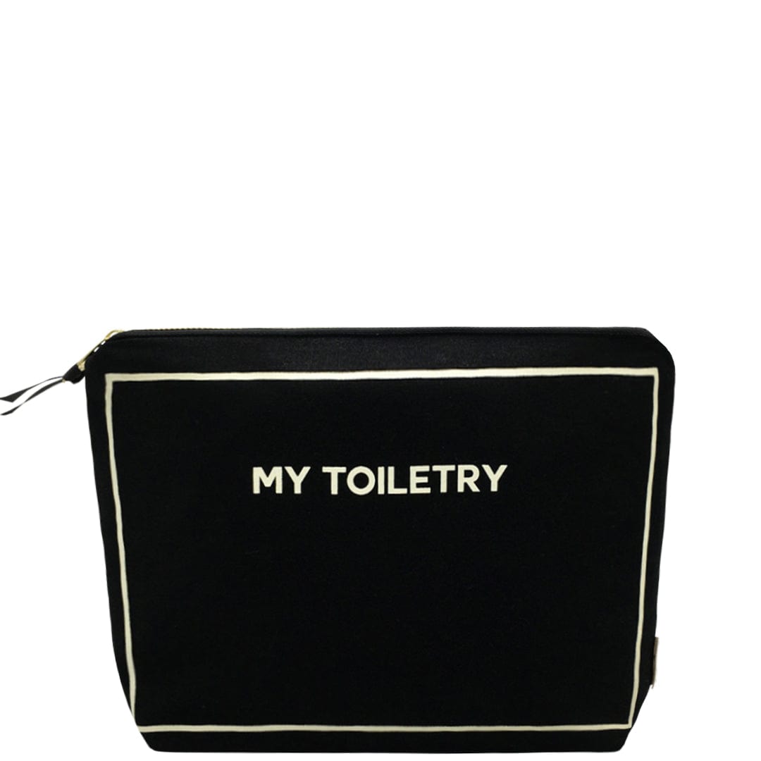 Toiletry Pouch with Coated Lining, Black - Concordia Style Boutique