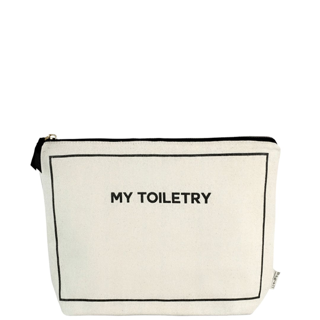 Toiletry Pouch with Coated Lining, Cream - Concordia Style Boutique