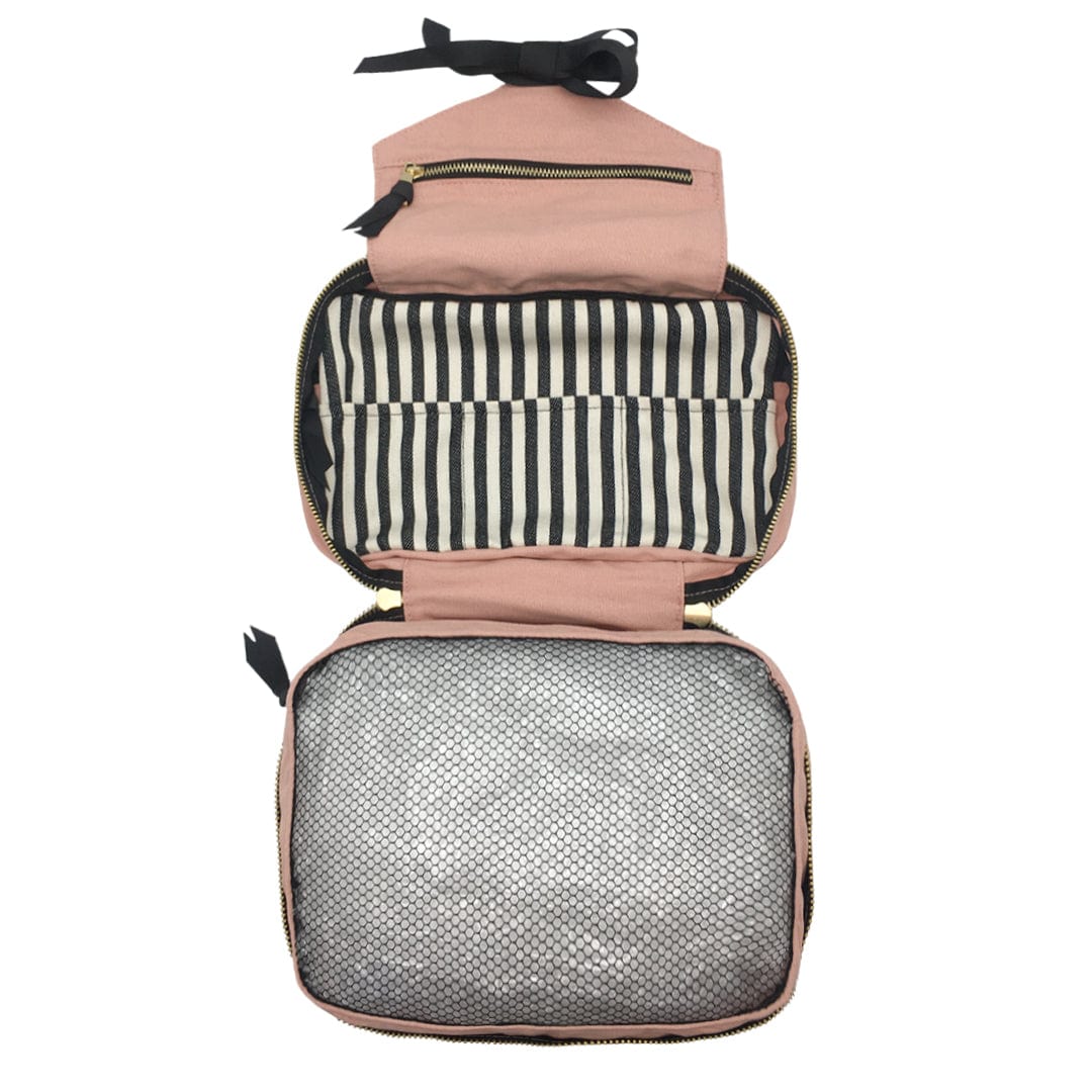 Folding/Hanging Toiletry Case, Pink/Blush - Concordia Style Boutique