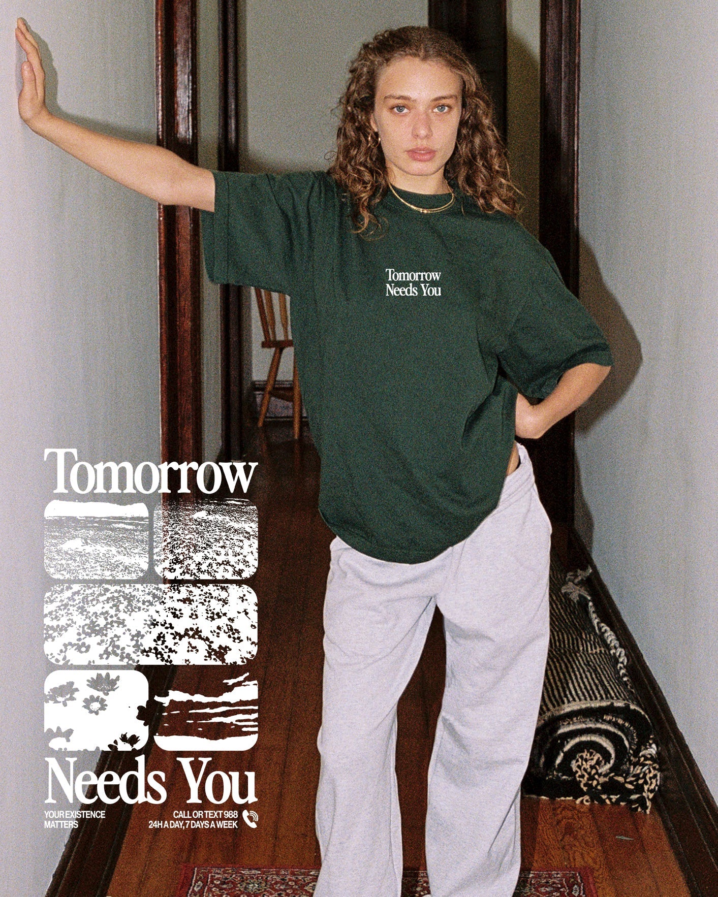 Tomorrow Needs You 988 Tee - Concordia Style Boutique