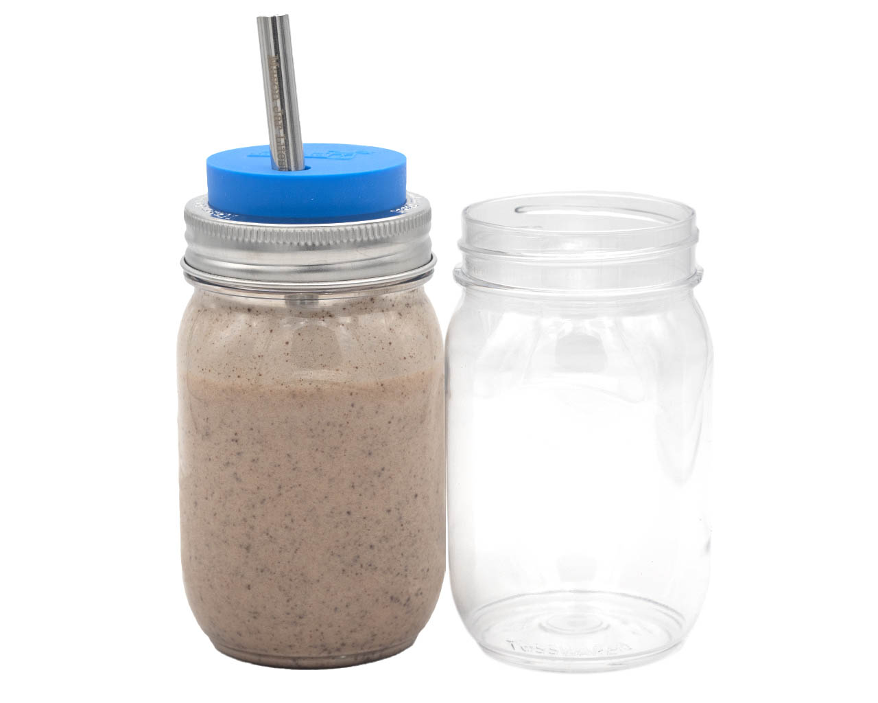 Tossware Regular Mouth 16oz Stackable Plastic Mason Jars - Concordia Style Boutique