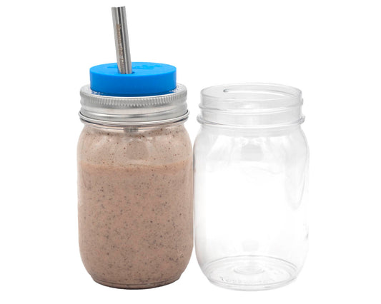 Tossware Regular Mouth 16oz Stackable Plastic Mason Jars - Concordia Style Boutique