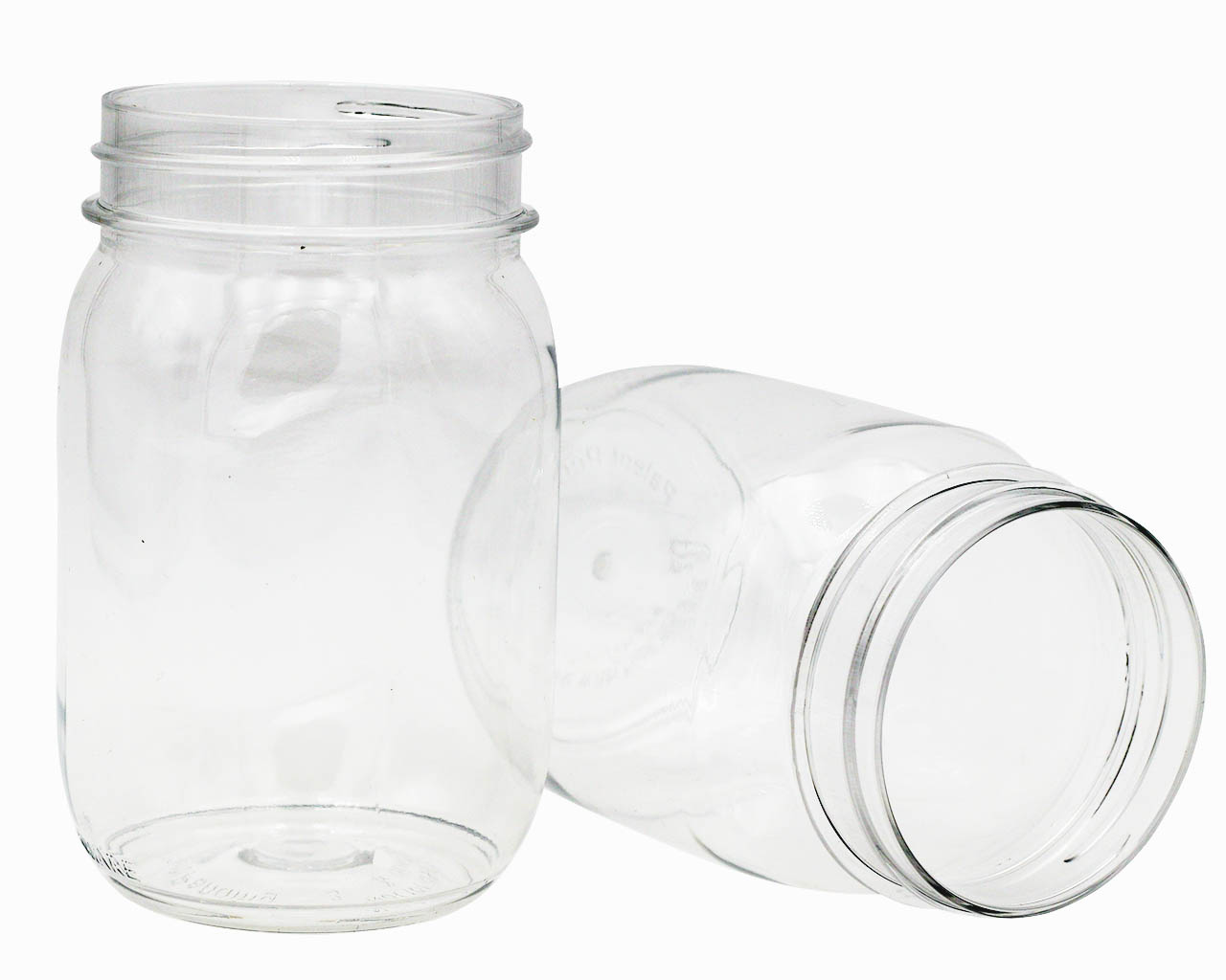 Tossware Regular Mouth 16oz Stackable Plastic Mason Jars - Concordia Style Boutique