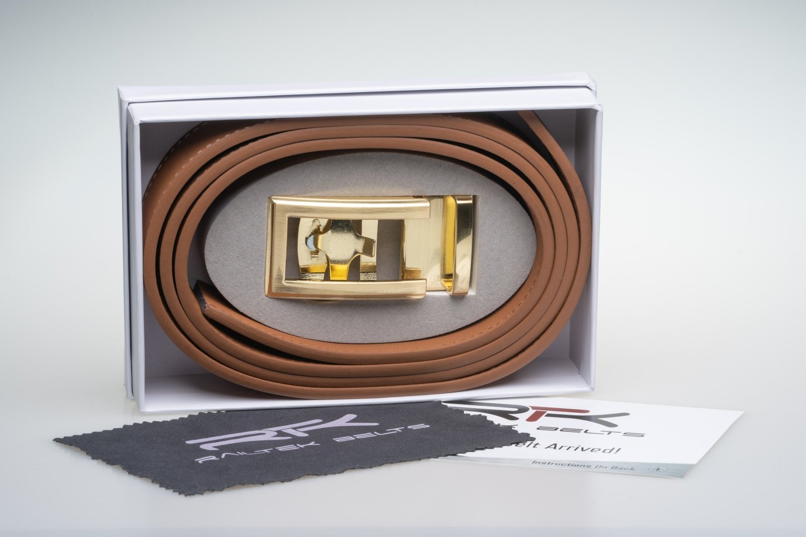 Traditional Open - Gold Railtek™ Belt Buckle - Concordia Style Boutique