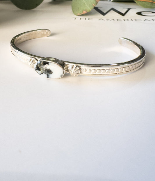 June Delgarito White Buffalo Cuff - Concordia Style Boutique
