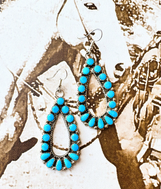 Maxwell Authentic Turquoise Earrings - Concordia Style Boutique