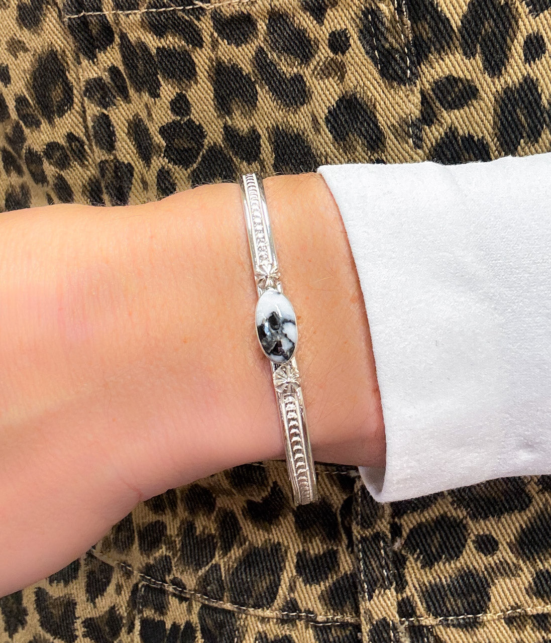 June Delgarito White Buffalo Cuff - Concordia Style Boutique