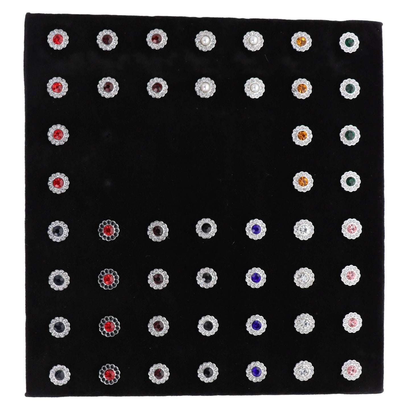 Vittorio Vico Men's Tie Tacks on Presentation Board: 24 Pack