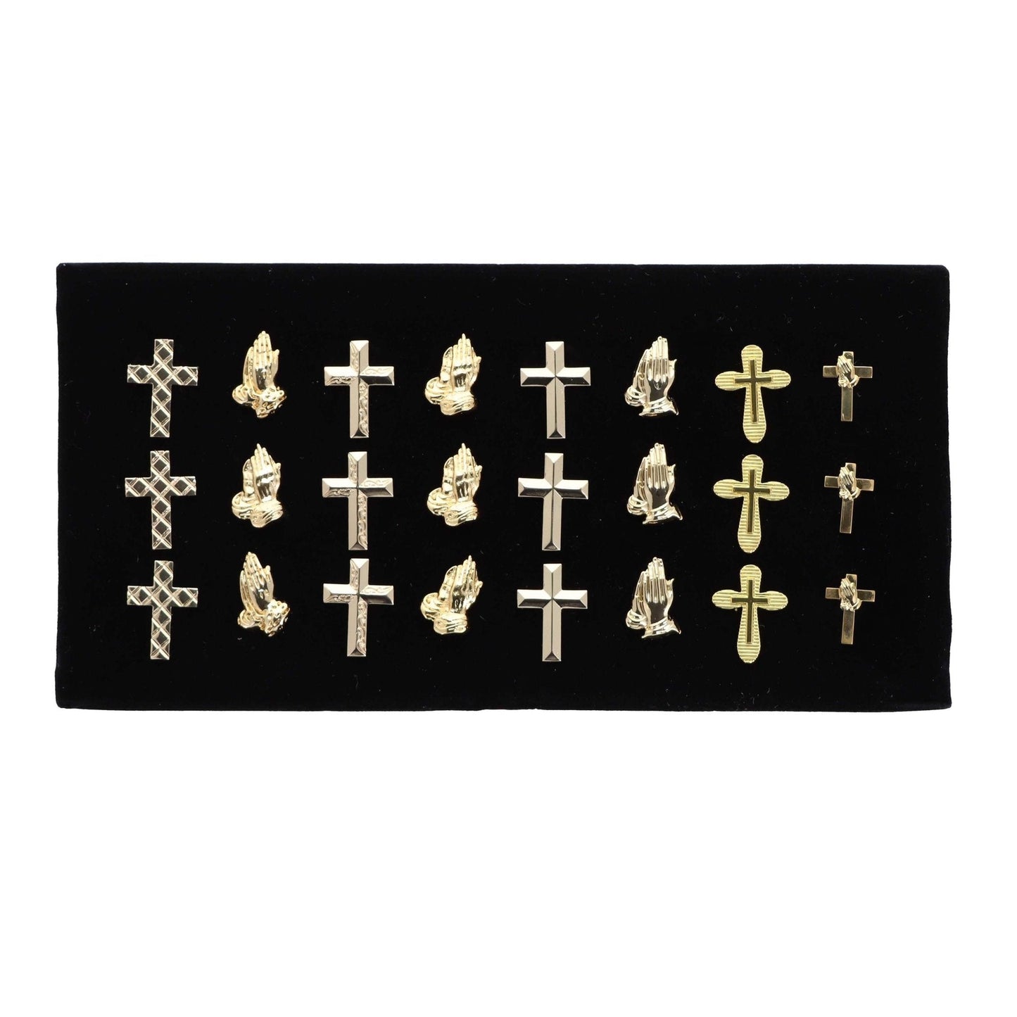 Vittorio Vico Men's Tie Tacks on Presentation Board: 24 Pack