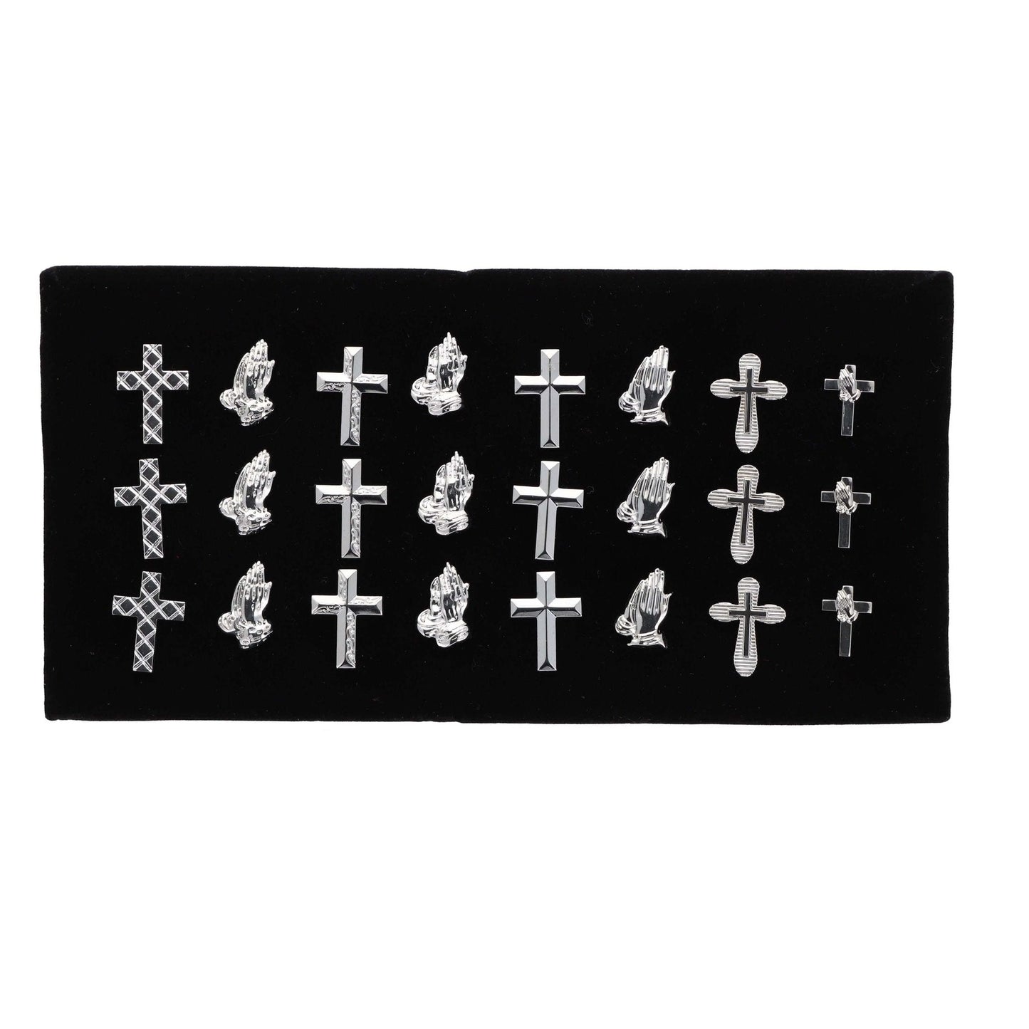 Vittorio Vico Men's Tie Tacks on Presentation Board: 24 Pack