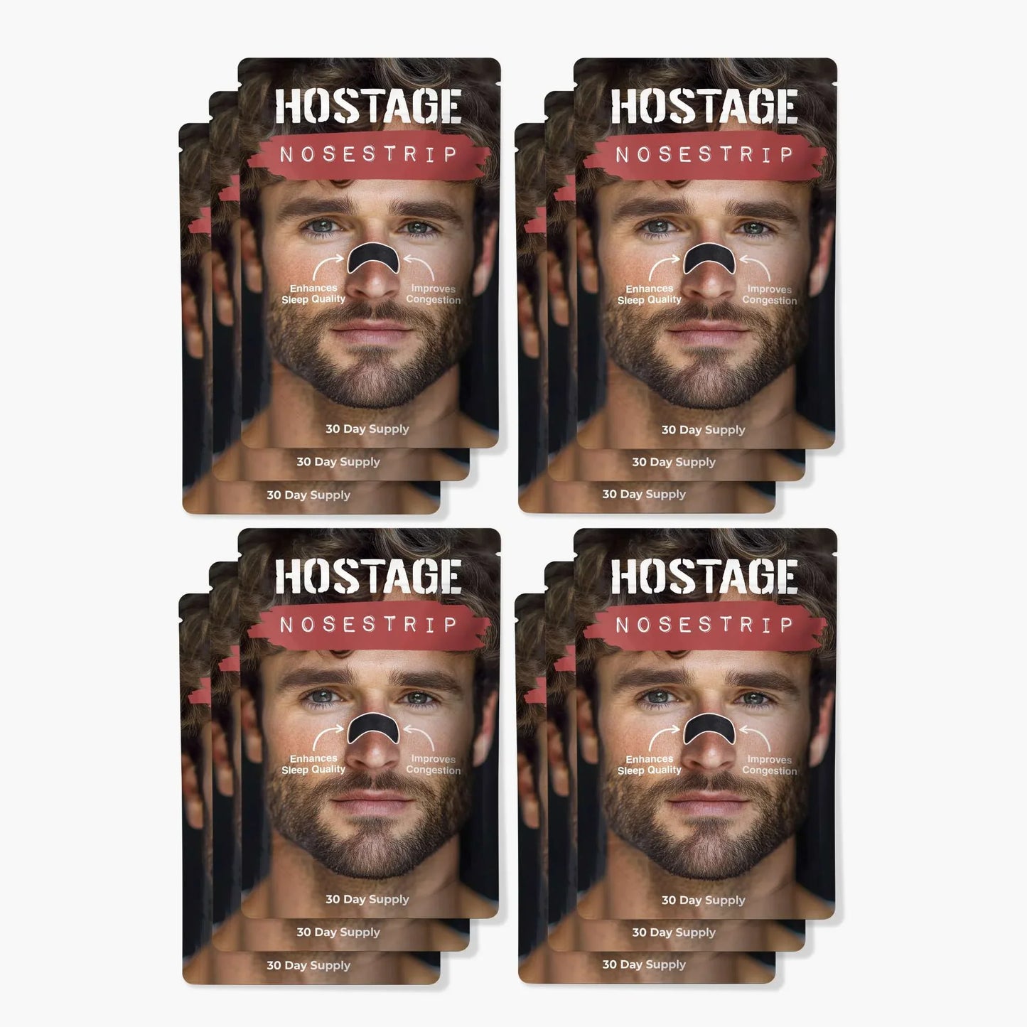 Hostage Nose Strips - Reduces Snoring and; Enhances Sleep Quality